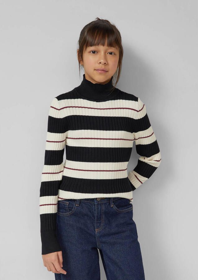 S.Oliver longsleeve ecru rib gebreid