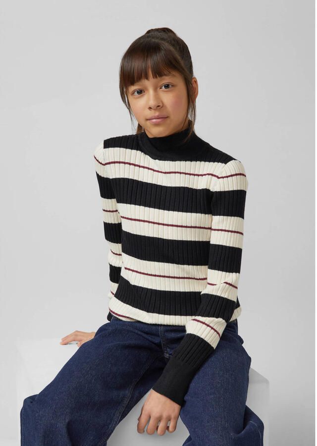 S.Oliver longsleeve ecru rib gebreid - Foto 3
