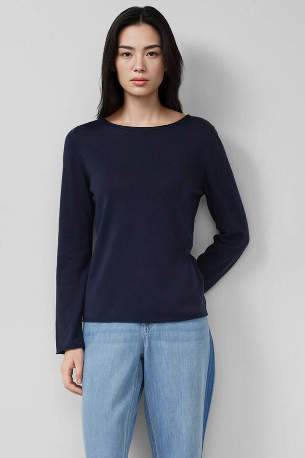 S.Oliver RED LABEL Regular fit shirt met lange mouwen van Mix van katoen en viscose