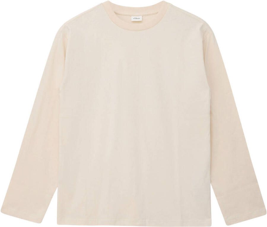 S.Oliver longsleeve met backprint beige