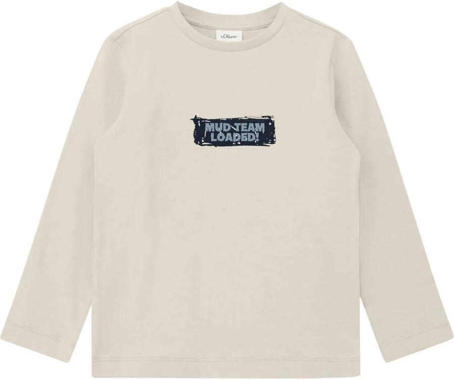 S.Oliver longsleeve met backprint ecru