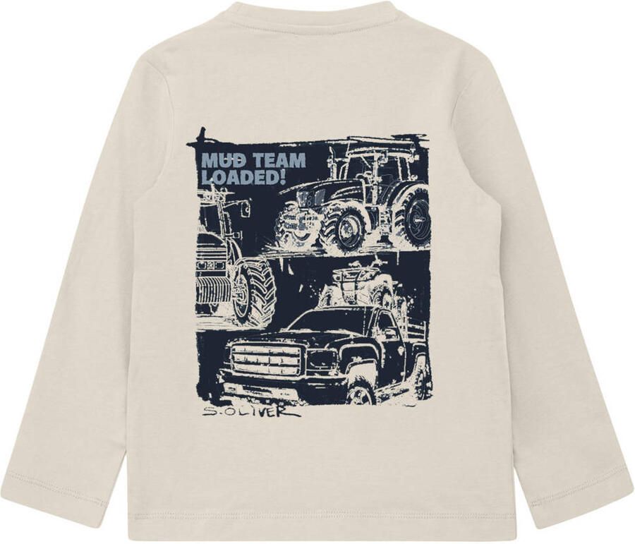 S.Oliver longsleeve met backprint ecru - Foto 2