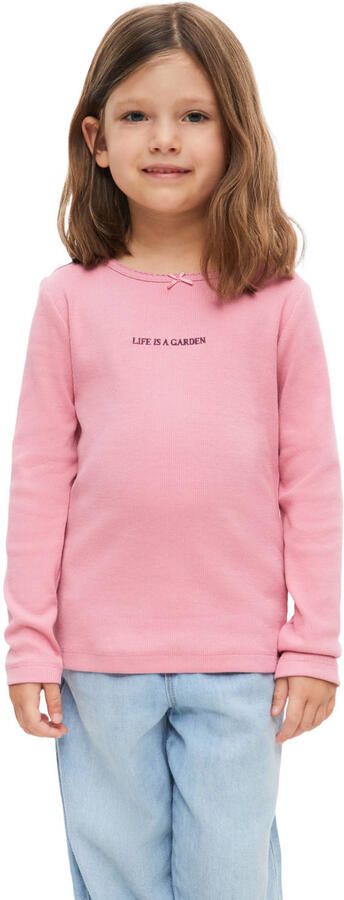 S.Oliver longsleeve met borduursels roze
