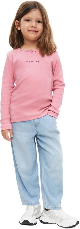S.Oliver longsleeve met borduursels roze