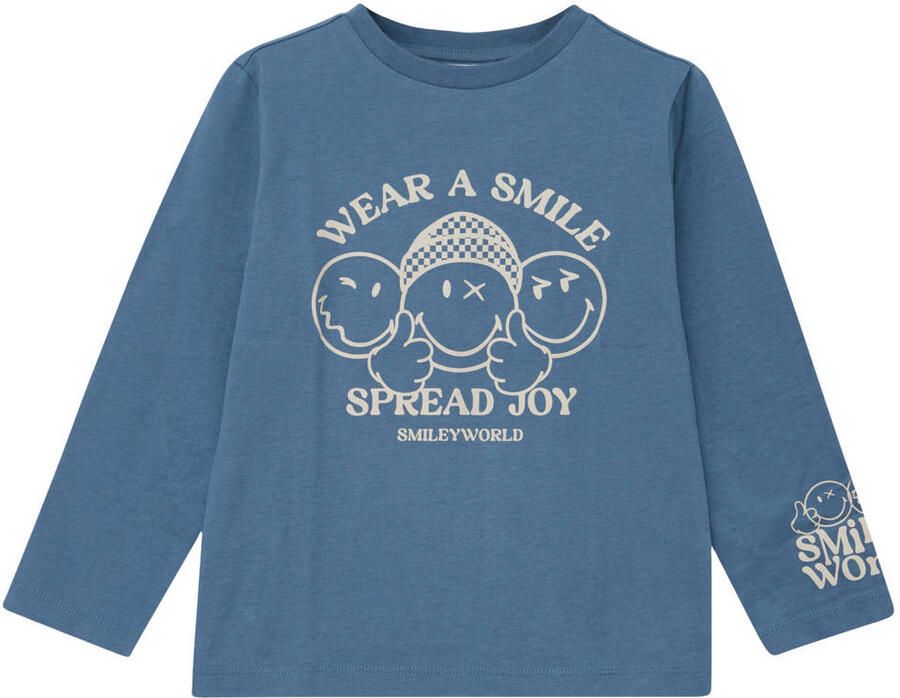 S.Oliver longsleeve met print blauw