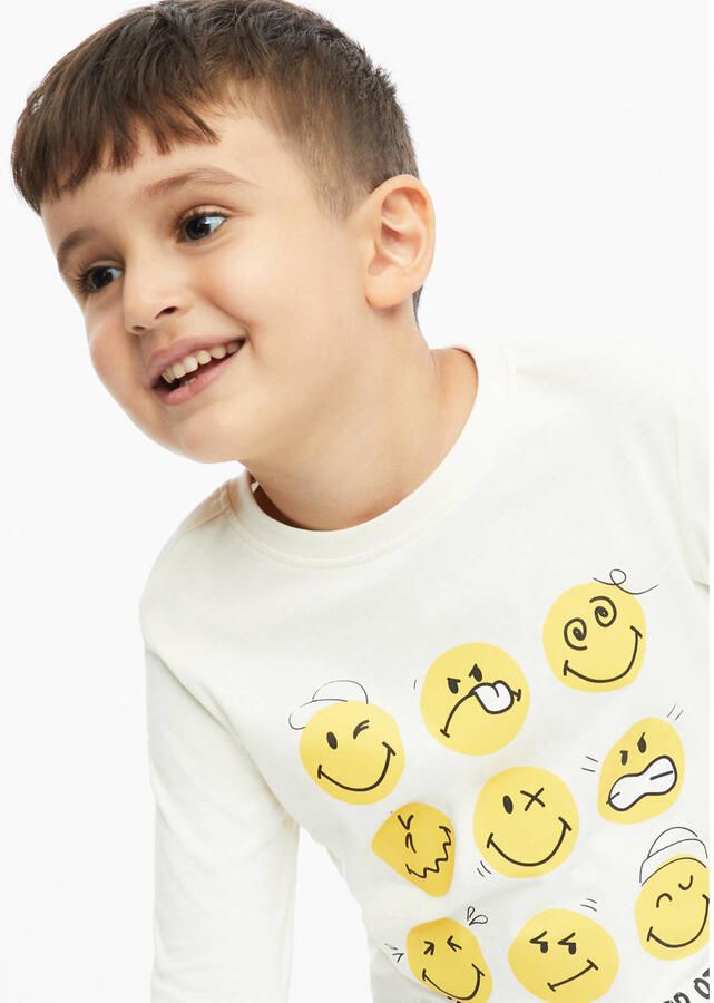 S.Oliver longsleeve met print ecru