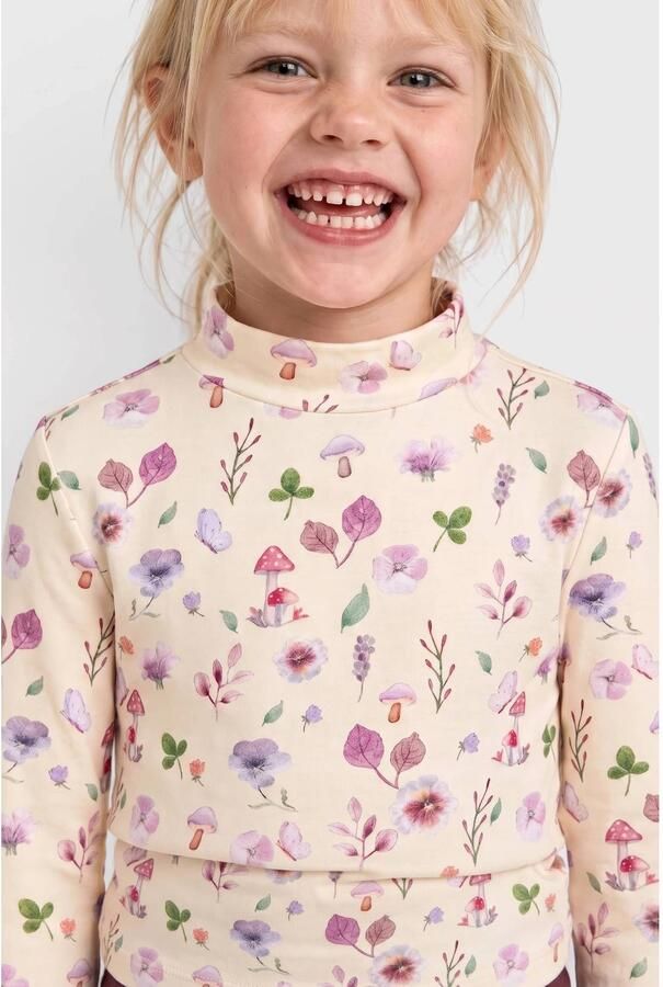 S.Oliver longsleeve met print ecru Meisjes Stretchkatoen Col All over print - Foto 2