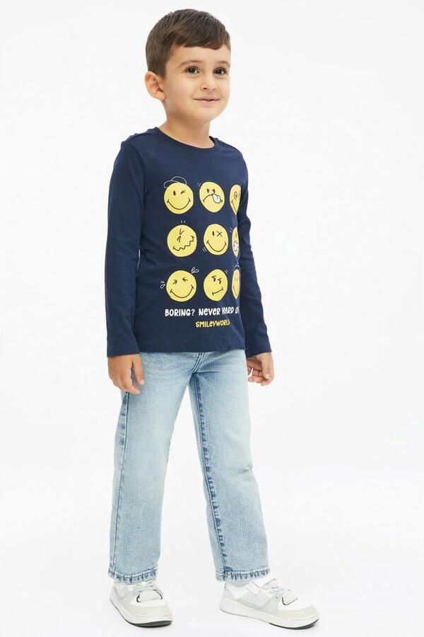S.Oliver longsleeve met print marineblauw - Foto 2