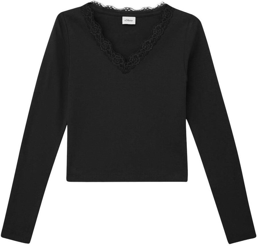 S.Oliver longsleeve zwart
