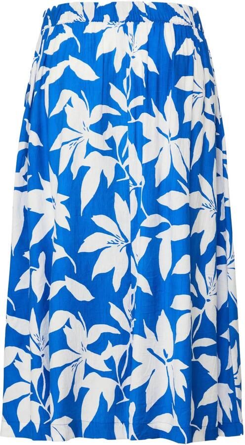 S.Oliver RED LABEL relaxed fit uitlopende midi-rok van viscosemix - Foto 3