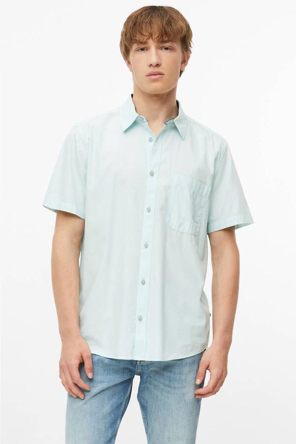 S.Oliver modal regular fit overhemd turquoise