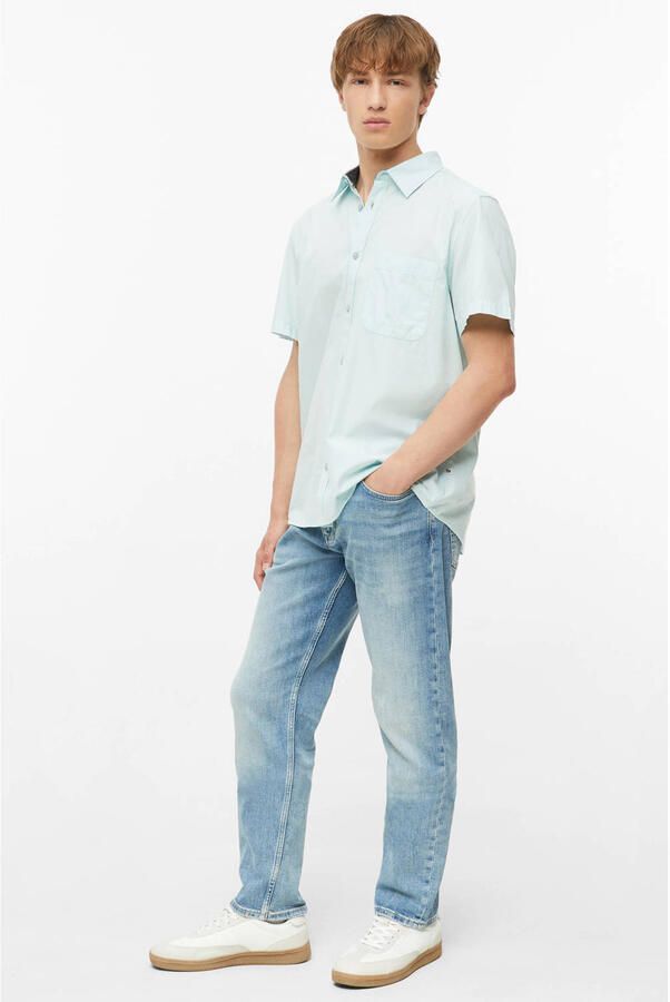 S.Oliver modal regular fit overhemd turquoise - Foto 2