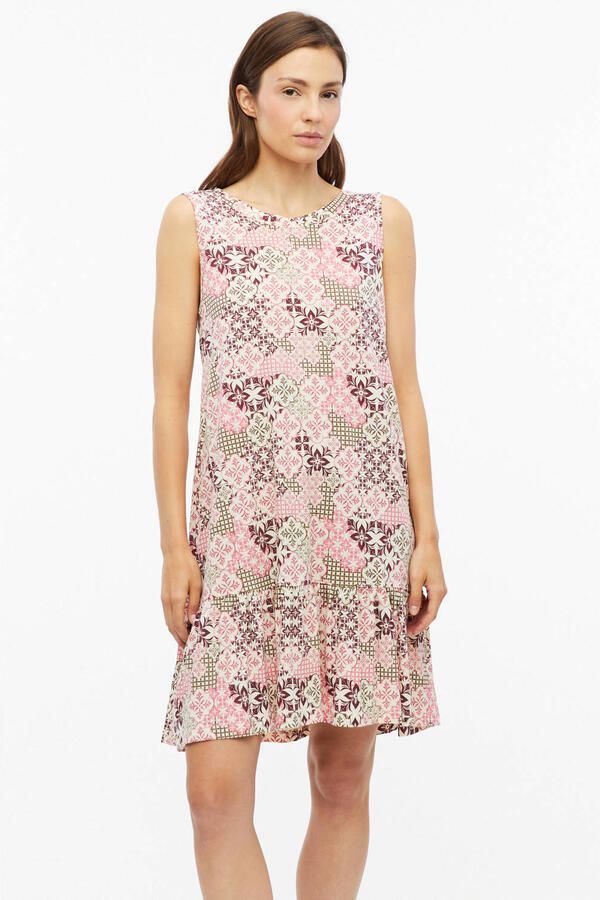 S.Oliver RED LABEL relaxed fit vrijetijdsjurk van mix van katoen en modal