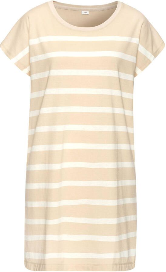 S.Oliver RED LABEL Beachwear Nachthemd met strepen van voorgeverfd garen