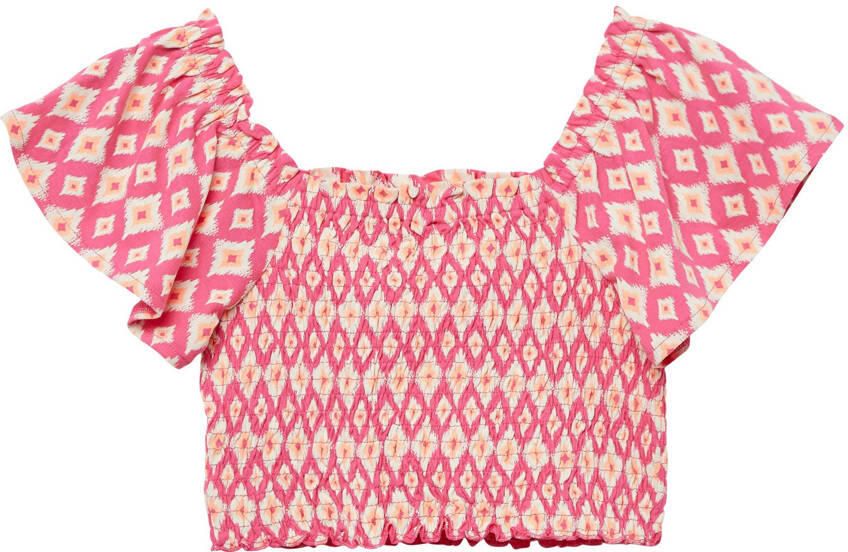 S.Oliver RED LABEL Slim fit korte top van puur katoen - Foto 3