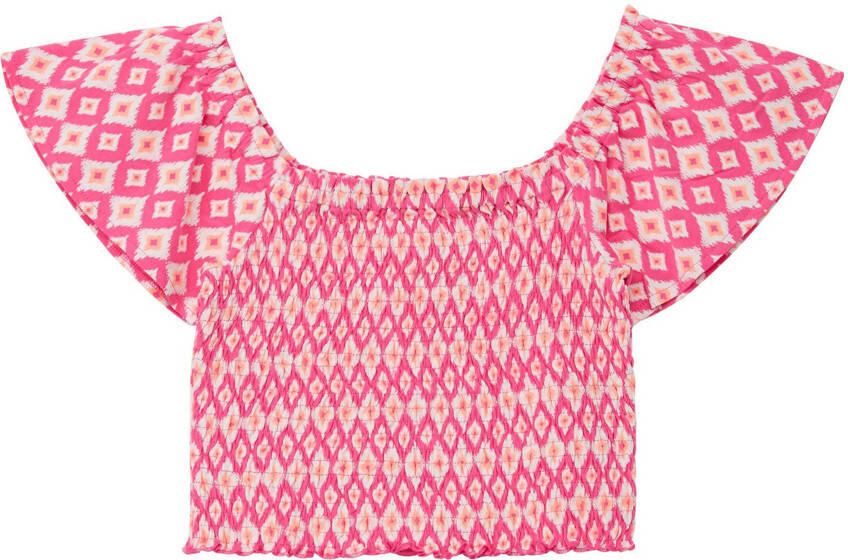 S.Oliver RED LABEL Slim fit korte top van puur katoen - Foto 2