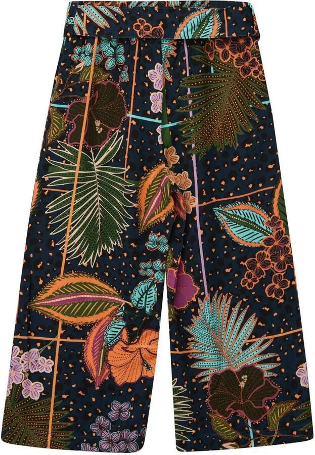 S.Oliver RED LABEL Regular fit wijde broek met strikceintuur - Foto 3