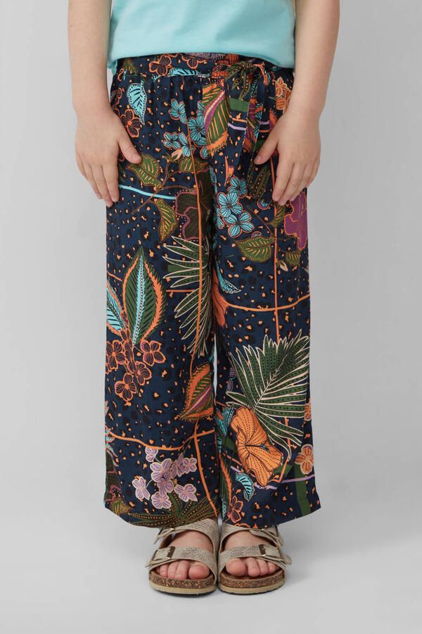 S.Oliver RED LABEL Regular fit wijde broek met strikceintuur - Foto 2