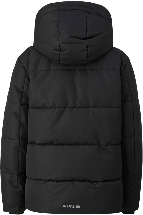 S.Oliver pufferjas zwart Jongens Polyester Capuchon Effen