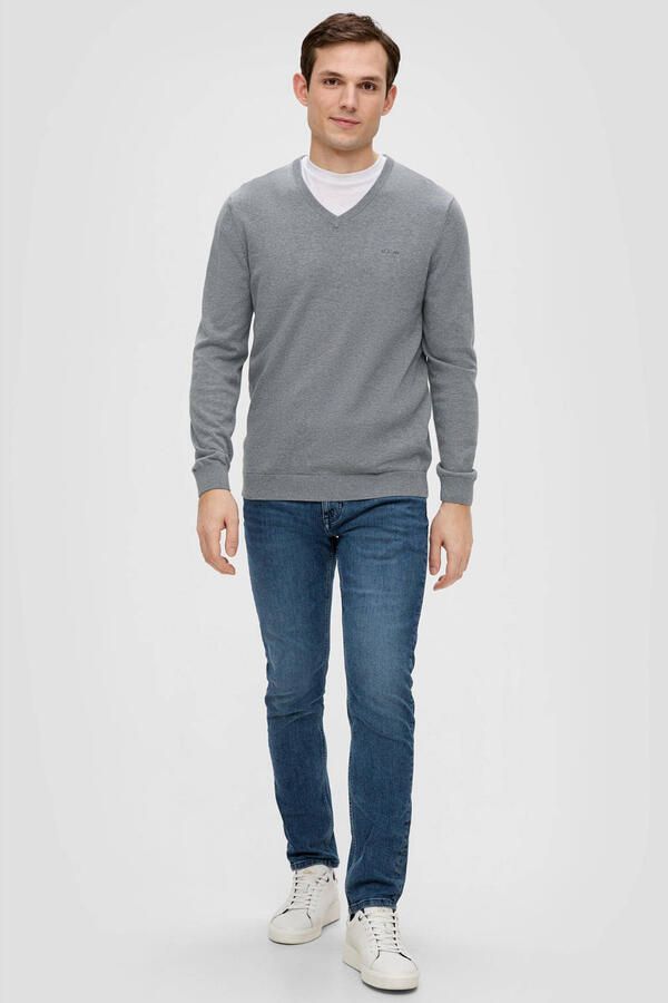 S.Oliver RED LABEL Gebreide pullover met V-hals - Foto 2