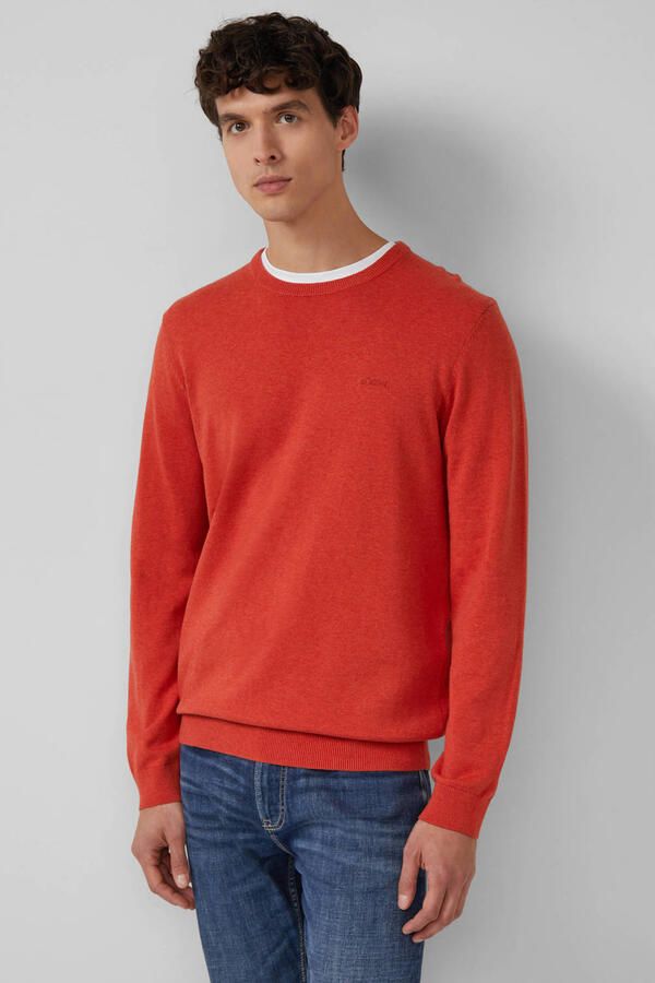 S.Oliver RED LABEL Regular fit pullover van puur katoen