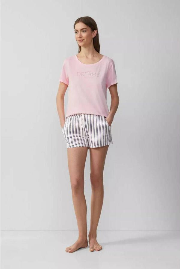 S.Oliver RED LABEL Beachwear Pyjamashort met mooie all-over print