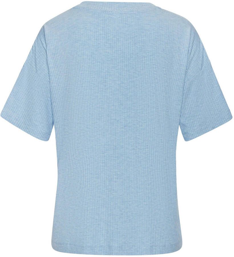 S.Oliver RED LABEL Beachwear Pyjama top elastisch ribmateriaal