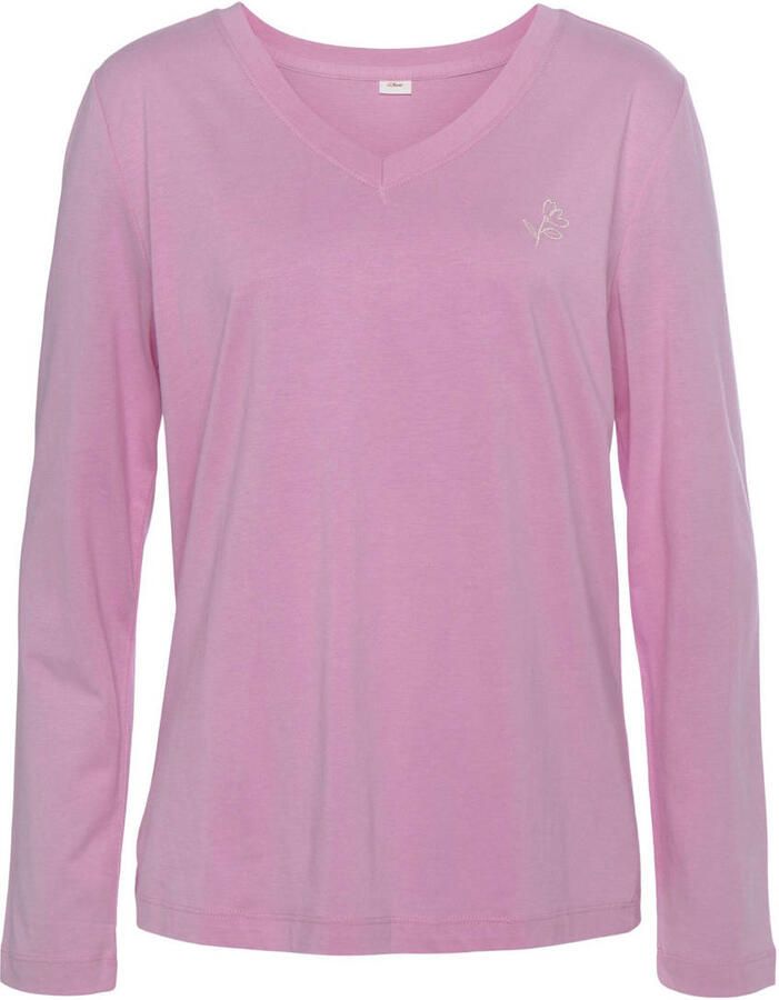 S.Oliver RED LABEL Beachwear Shirt met lange mouwen met bloemborduursel (1-delig) - Foto 3