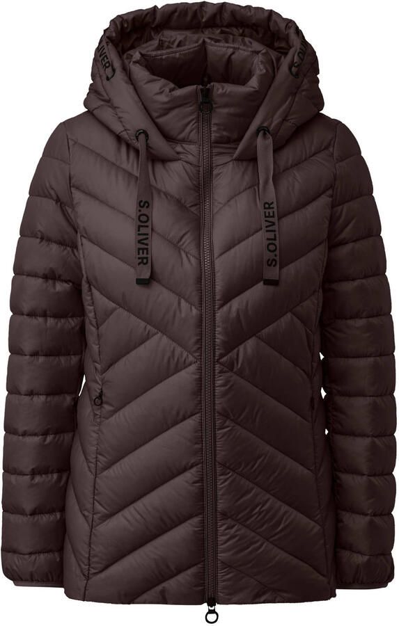 S.Oliver quilted tussenjas donkerbruin