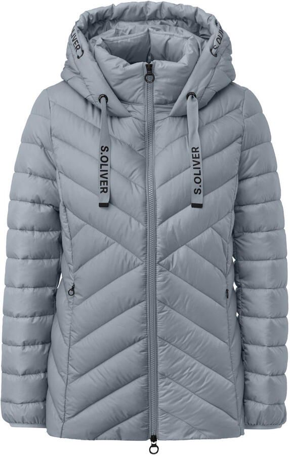 S.Oliver quilted tussenjas lichtgrijs