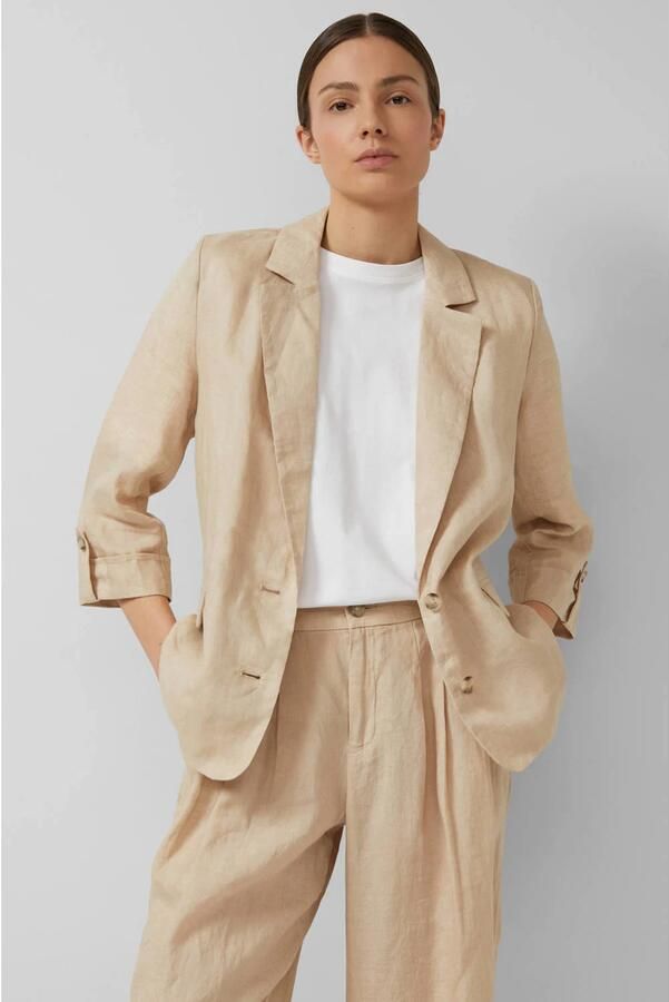 S.Oliver regular blazer met linnen - Foto 2