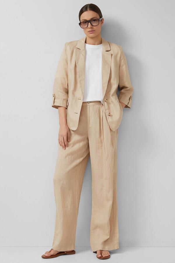 S.Oliver regular blazer met linnen - Foto 3