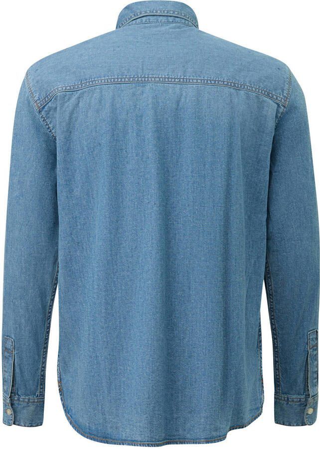 S.Oliver regular casual overhemd blauw - Foto 2