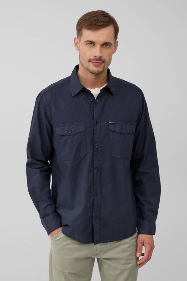 S.Oliver Overhemd met lange mouwen met decoratieve stiksels - Foto 2