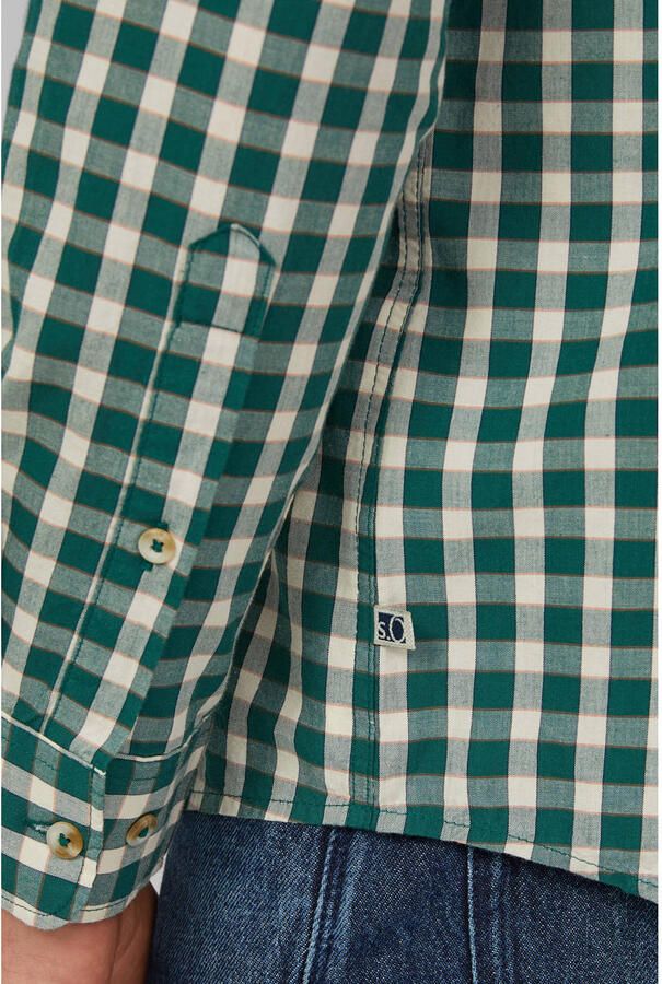 S.Oliver Overhemd met lange mouwen met ruitpatroon