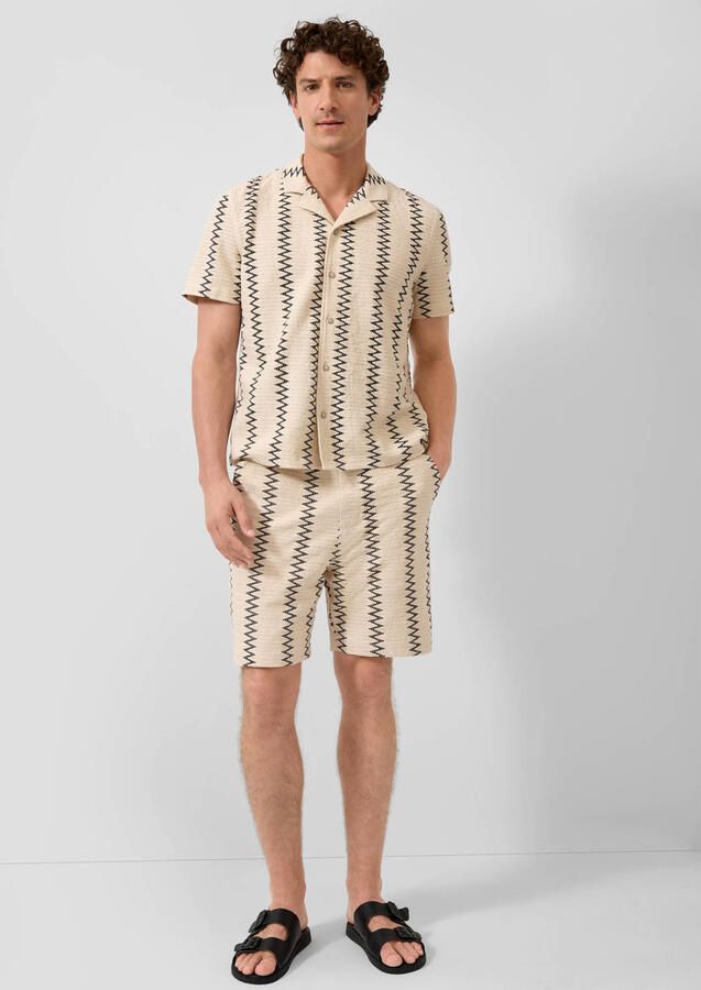 S.Oliver RED LABEL relaxed fit stoffen shorts van katoenmix - Foto 2