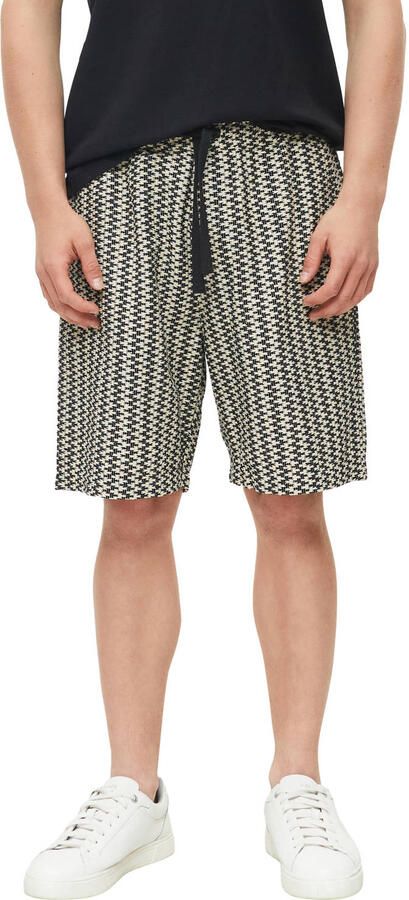 S.Oliver RED LABEL relaxed fit stoffen shorts van katoenmix