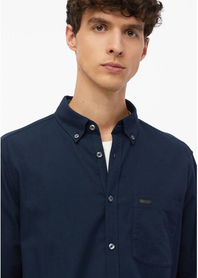 S.Oliver regular fit casual overhemd blauwzwart - Foto 2