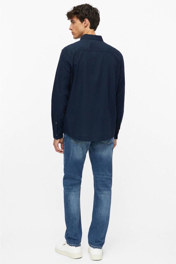 S.Oliver regular fit casual overhemd blauwzwart - Foto 3