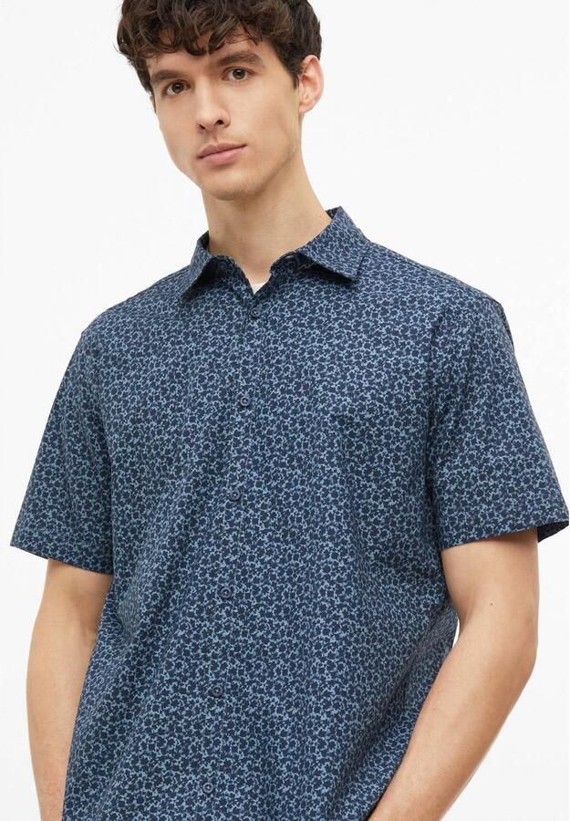 S.Oliver regular fit casual overhemd met print marine - Foto 2