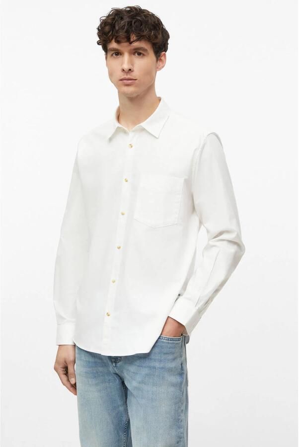 S.Oliver regular fit casual overhemd wit