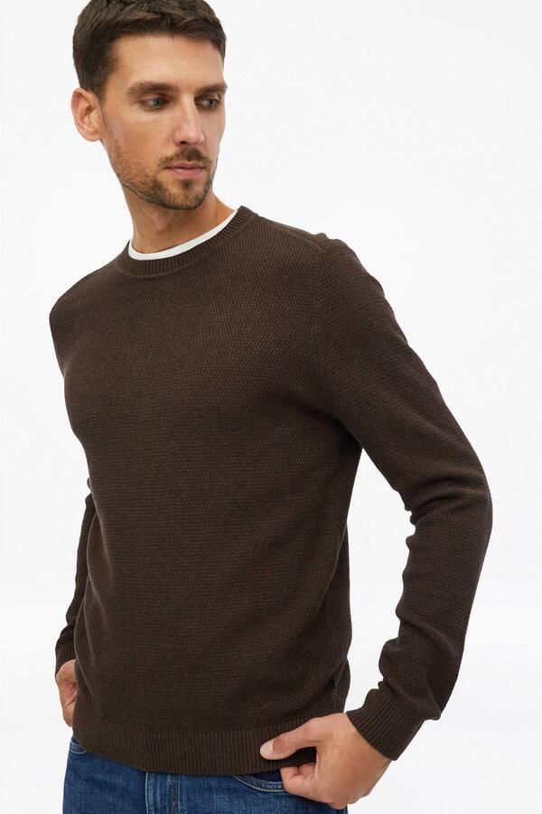 S.Oliver RED LABEL Pullover met structuurbrei-look van pure katoen - Foto 2