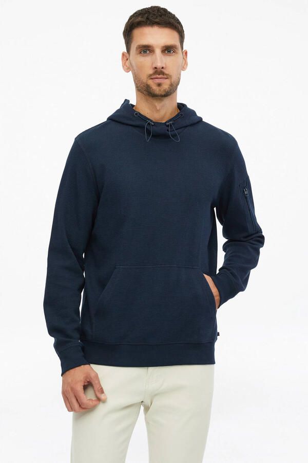 S.Oliver regular fit hoodie blauwzwart