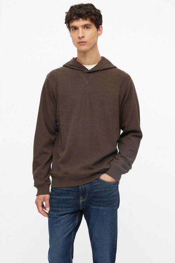 S.Oliver regular fit hoodie donkerbruin