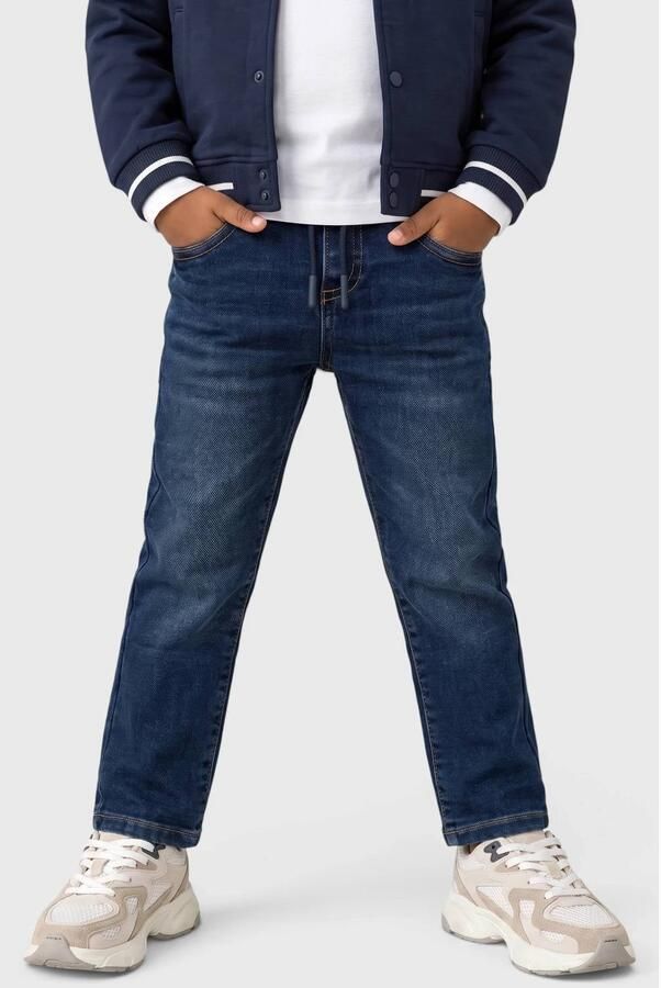 S.Oliver regular fit jeans blauw Jongens Katoen Effen