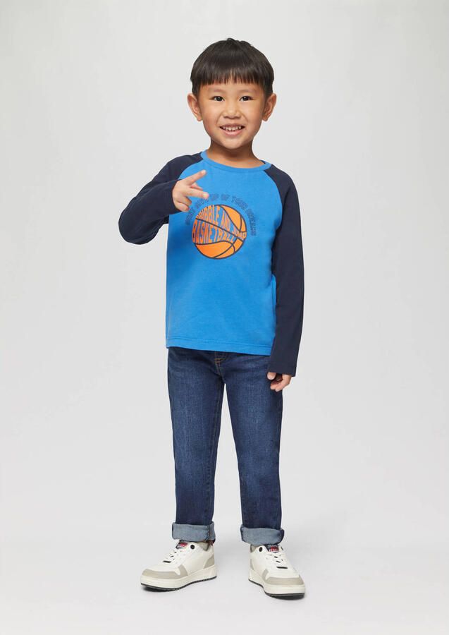 S.Oliver RED LABEL Junior 5-pocket jeans met elastische band en rijgkoord - Foto 3