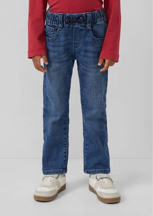 S.Oliver RED LABEL Junior 5-pocket jeans met elastische band en rijgkoord