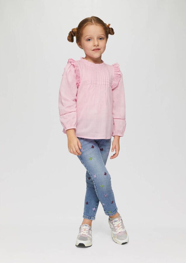 S.Oliver RED LABEL Medium rise tapered fit jeans met elastische band - Foto 2