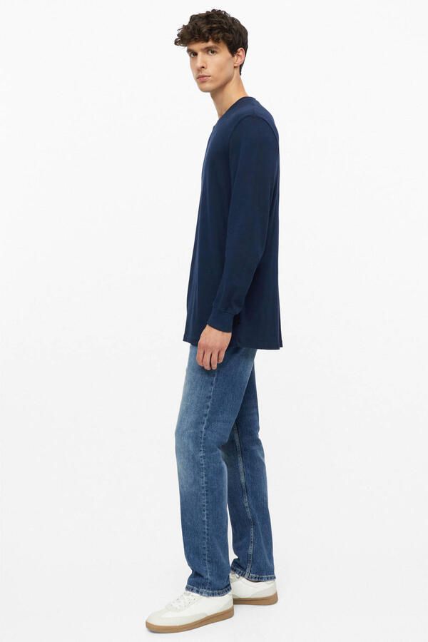 S.Oliver regular fit longsleeve donkerblauw - Foto 3