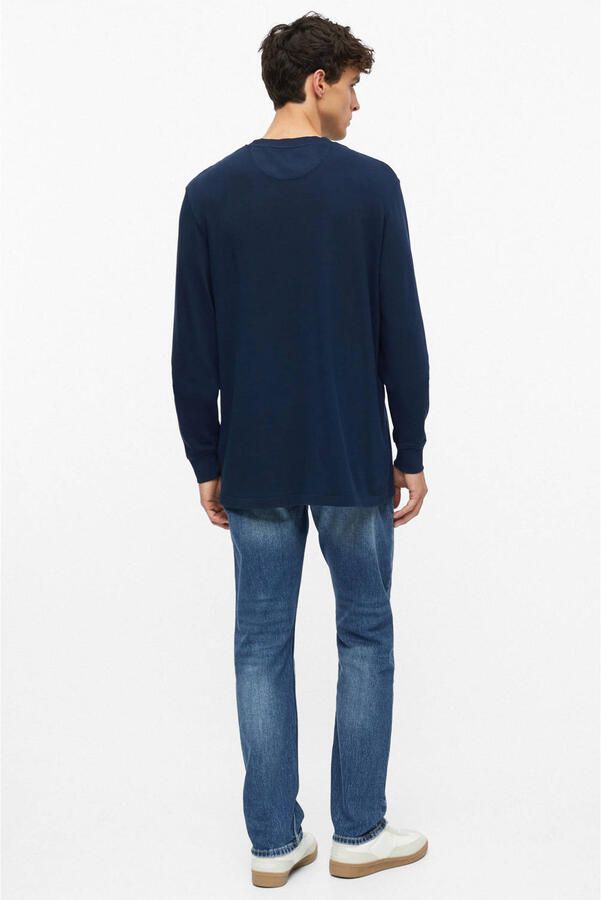 S.Oliver regular fit longsleeve donkerblauw - Foto 2